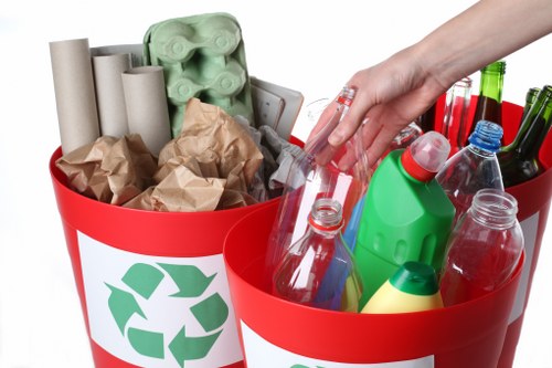 Recycling center in South London